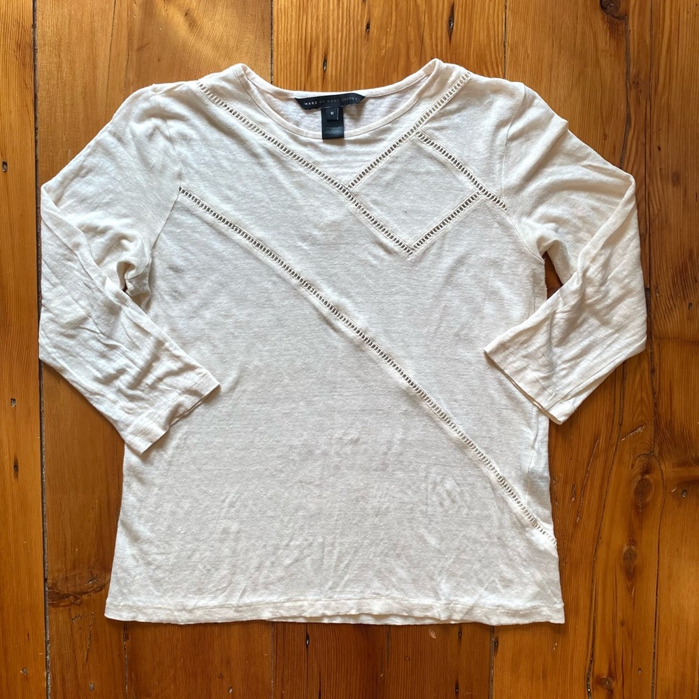 Marc Jacobs Linen Geometric Top - Picture 4 of 9